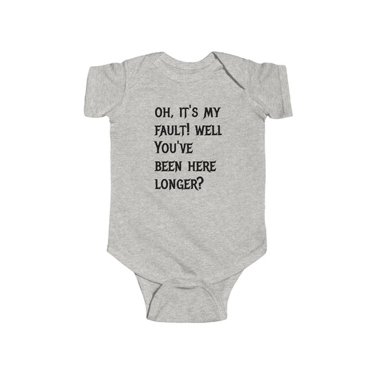 Infant Bodysuit — "Up Your Ass" Funny Baby Onesie (Novelty Infant Apparel)