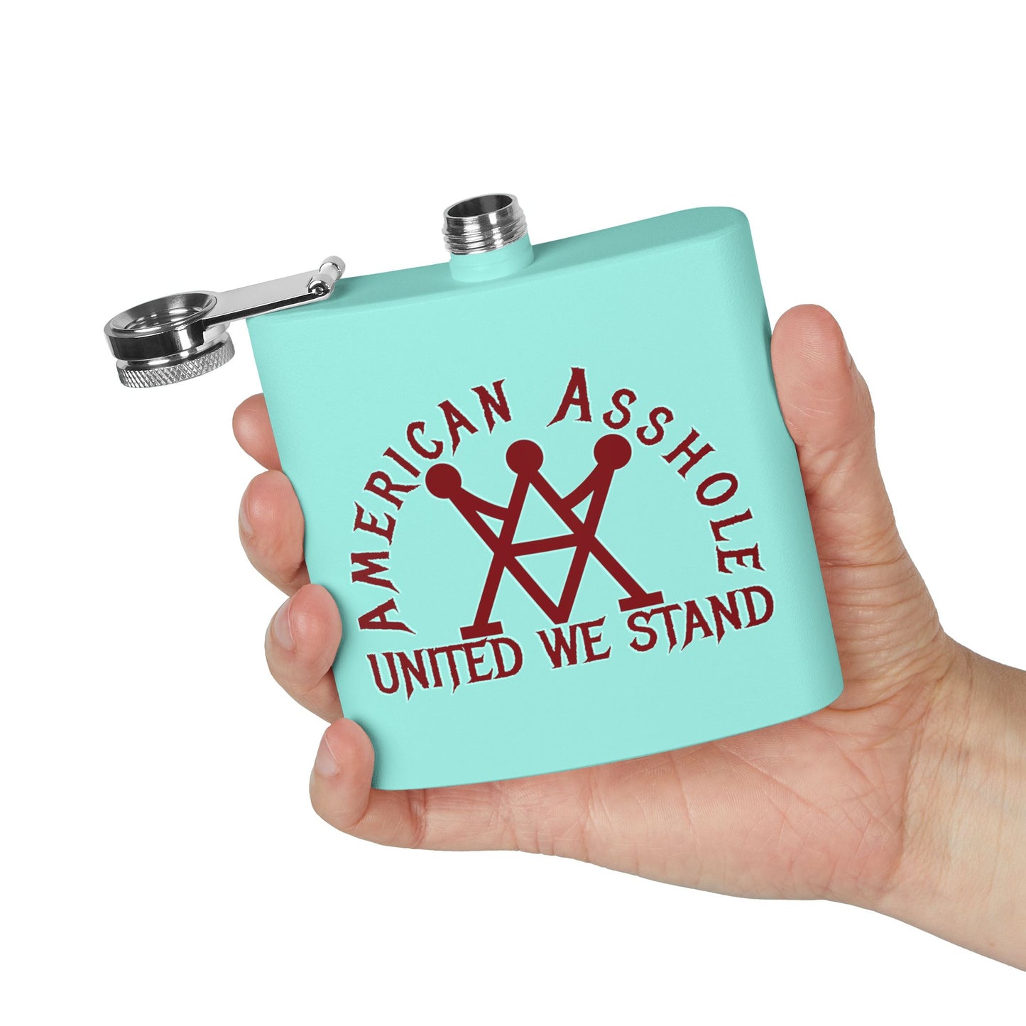 American Asshole™ Stainless Steel Flask, 6oz – Insulated Sip of Swagger & Shenanigans