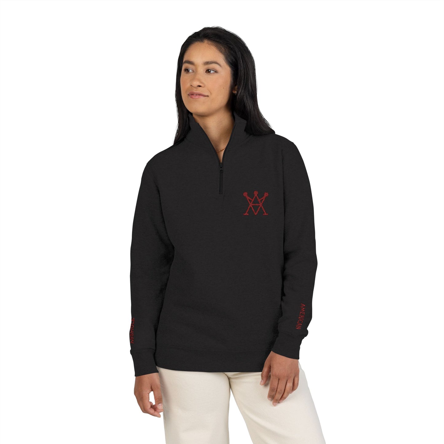 Embroidered Class with a Little "Up Your Ass'" Fleece Pullover