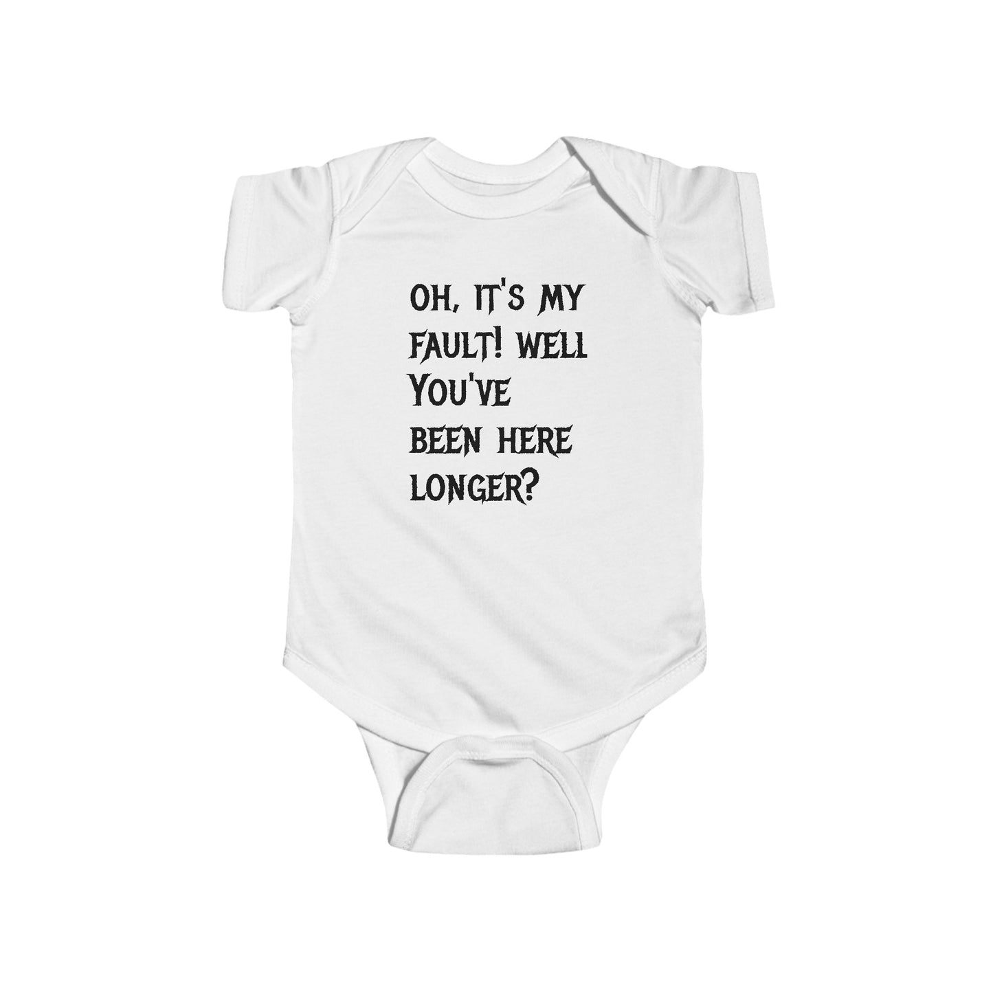 Infant Bodysuit — "Up Your Ass" Funny Baby Onesie (Novelty Infant Apparel)
