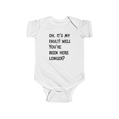 Infant Bodysuit — "Up Your Ass" Funny Baby Onesie (Novelty Infant Apparel)