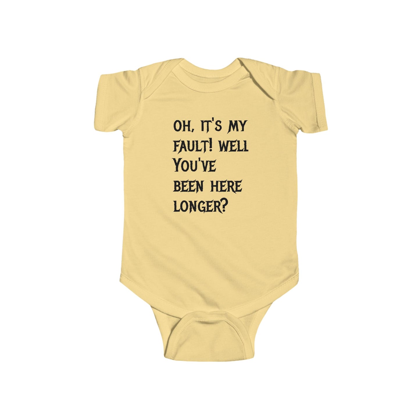 Infant Bodysuit — "Up Your Ass" Funny Baby Onesie (Novelty Infant Apparel)