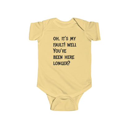 Infant Bodysuit — "Up Your Ass" Funny Baby Onesie (Novelty Infant Apparel)