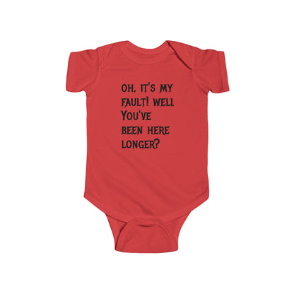 Infant Bodysuit — "Up Your Ass" Funny Baby Onesie (Novelty Infant Apparel)