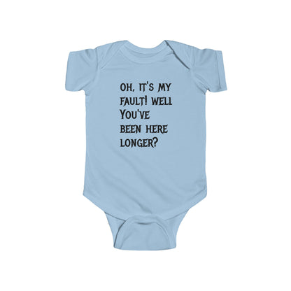 Infant Bodysuit — "Up Your Ass" Funny Baby Onesie (Novelty Infant Apparel)