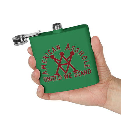 American Asshole™ Stainless Steel Flask, 6oz – Insulated Sip of Swagger & Shenanigans