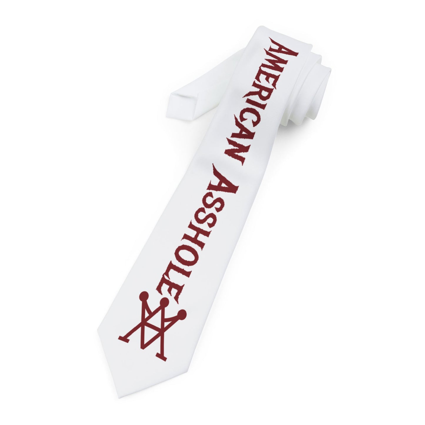American Asshole™ Necktie – Gag Gift for Secret Santa, Office Trolls & Patriotic Pricks