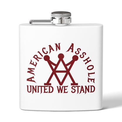 American Asshole™ Stainless Steel Flask, 6oz – Insulated Sip of Swagger & Shenanigans