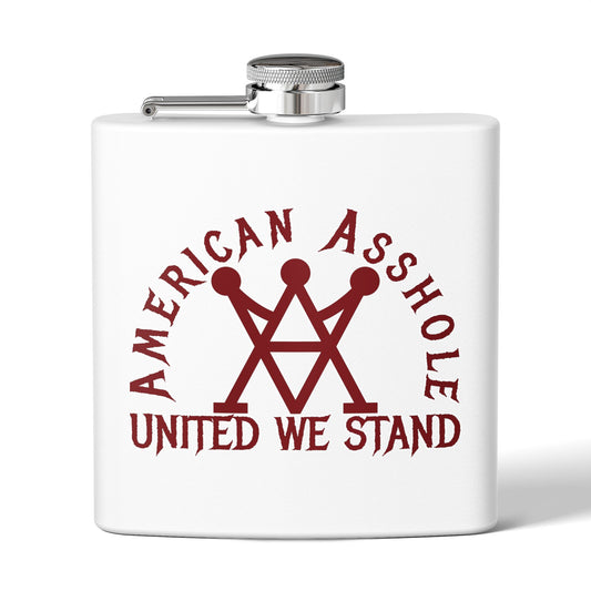 American Asshole™ Stainless Steel Flask, 6oz – Insulated Sip of Swagger & Shenanigans