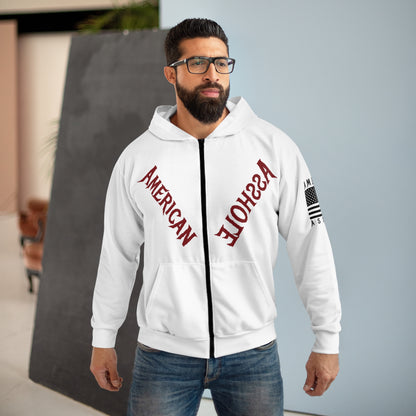 American Asshole™ Zip Hoodie – Cozy AF, Full-Zip Freedom