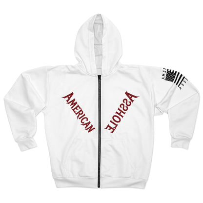 American Asshole™ Zip Hoodie – Cozy AF, Full-Zip Freedom