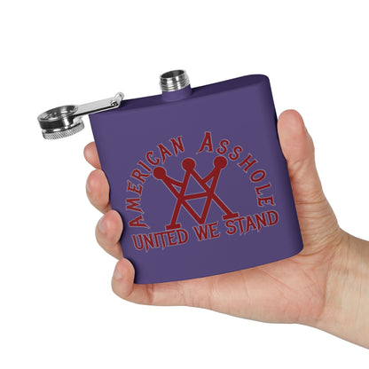 American Asshole™ Stainless Steel Flask, 6oz – Insulated Sip of Swagger & Shenanigans