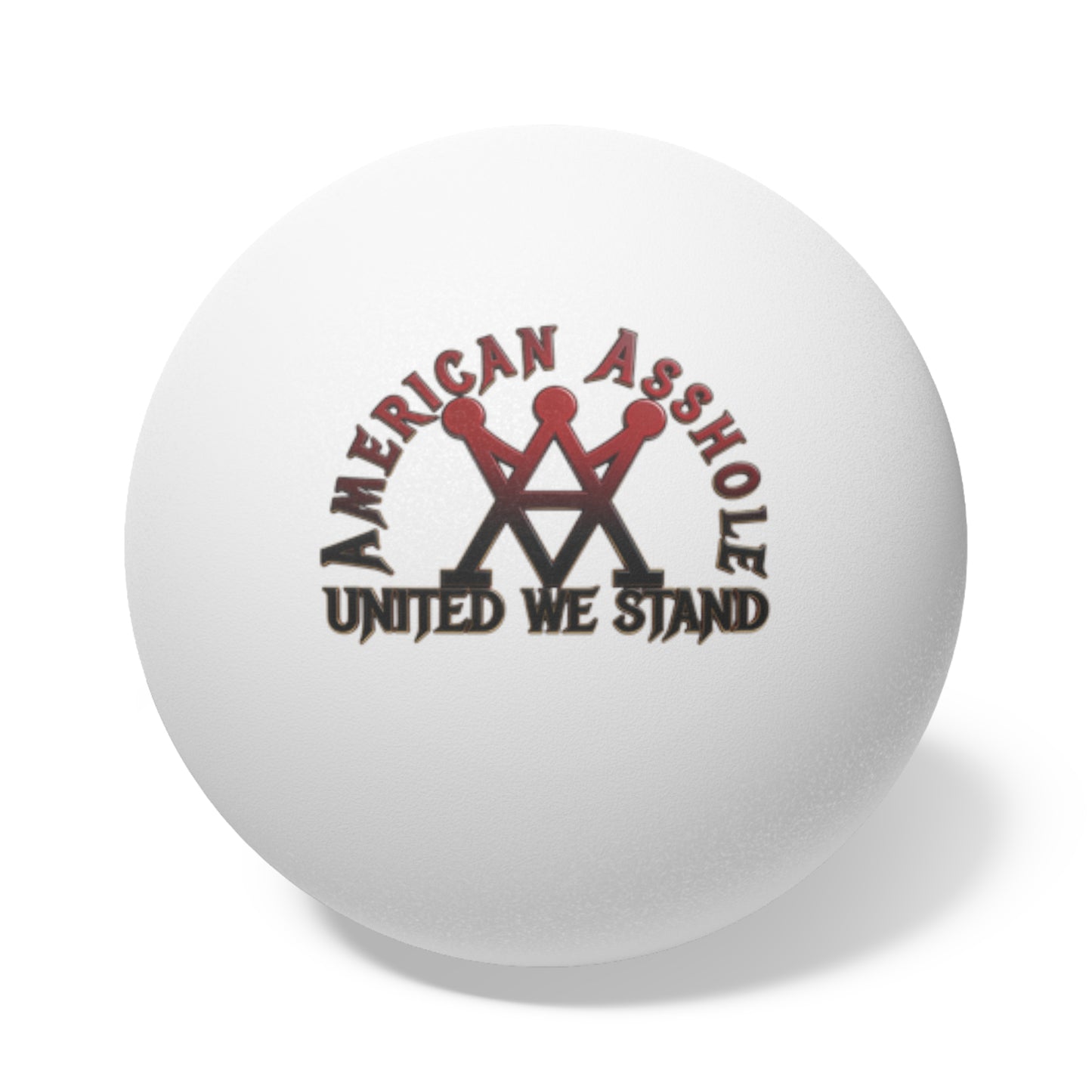 Beer Pong Balls — "American Asshole" (6-Pack)