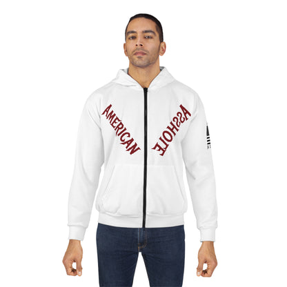 American Asshole™ Zip Hoodie – Cozy AF, Full-Zip Freedom