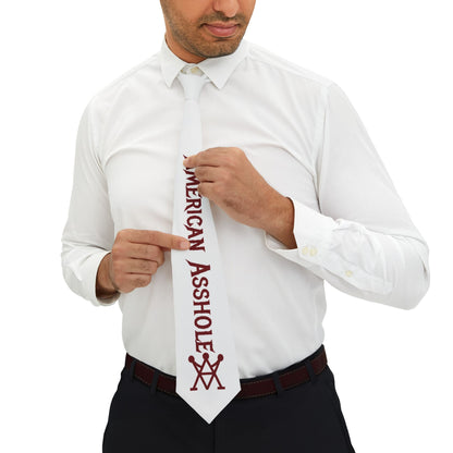 American Asshole™ Necktie – Gag Gift for Secret Santa, Office Trolls & Patriotic Pricks