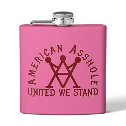 American Asshole™ Stainless Steel Flask, 6oz – Insulated Sip of Swagger & Shenanigans